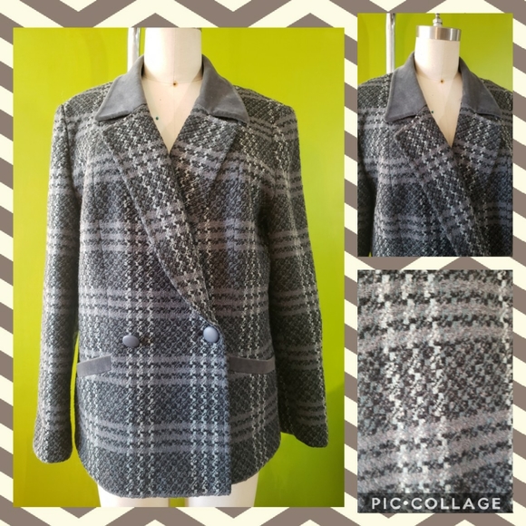 Vintage Jackets & Blazers - Vintage German-made Wool Double Breasted Blazer